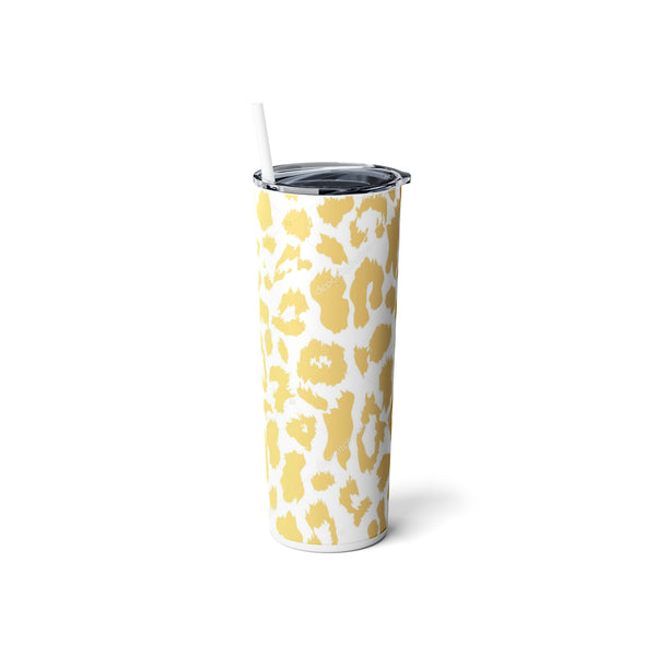 Skinny Steel Tumbler with Straw, 20oz