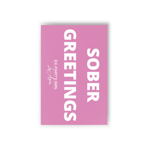 SOBER GREETINGS Postcards- 10 PACK